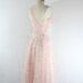 1950's Vintage Dress - PRINCESS Dreamy Lace and Tulle Pink Wedding Prom Party Dress