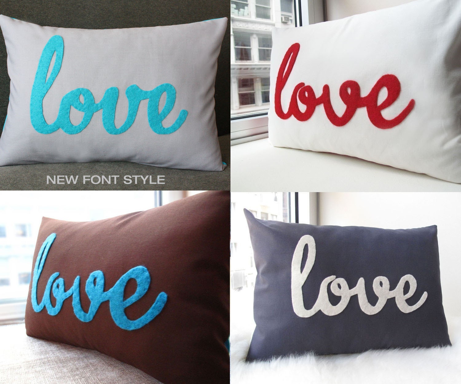 Custom Love Pillow - You Choose The Color