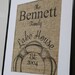 Personalized Lake House Burlap Artwork