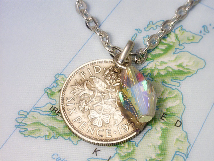 British - Sixpence - BEACH WEDDING ESSENTIAL - Coin Anklet  - Unique Gift (2-a1)