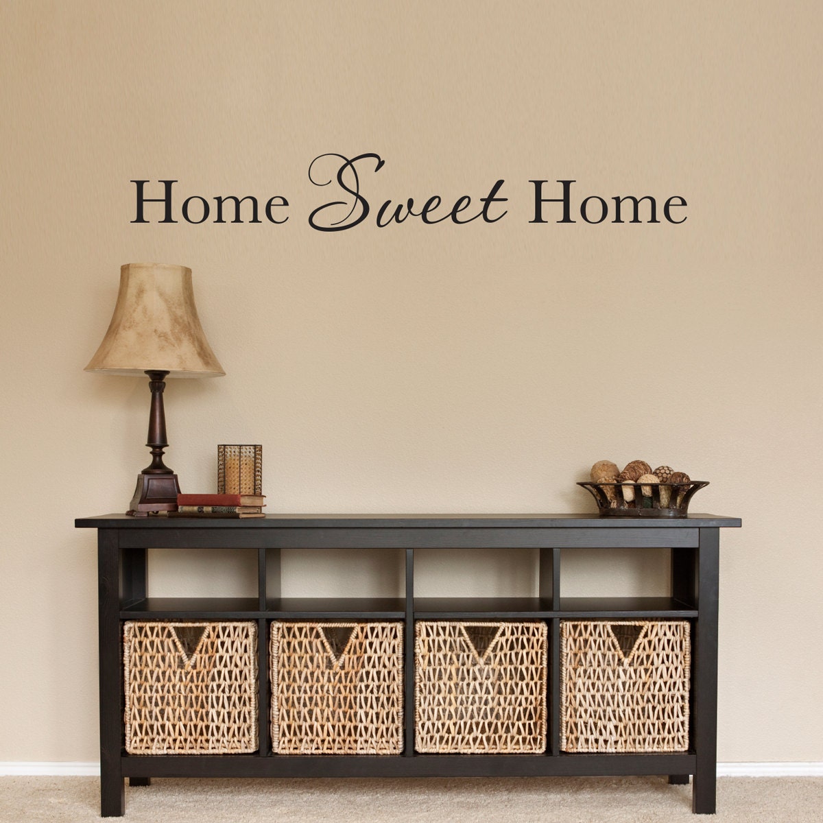 Home Sweet Home Wall Decal - Phrase Decal - Large - StephenEdwardGraphic