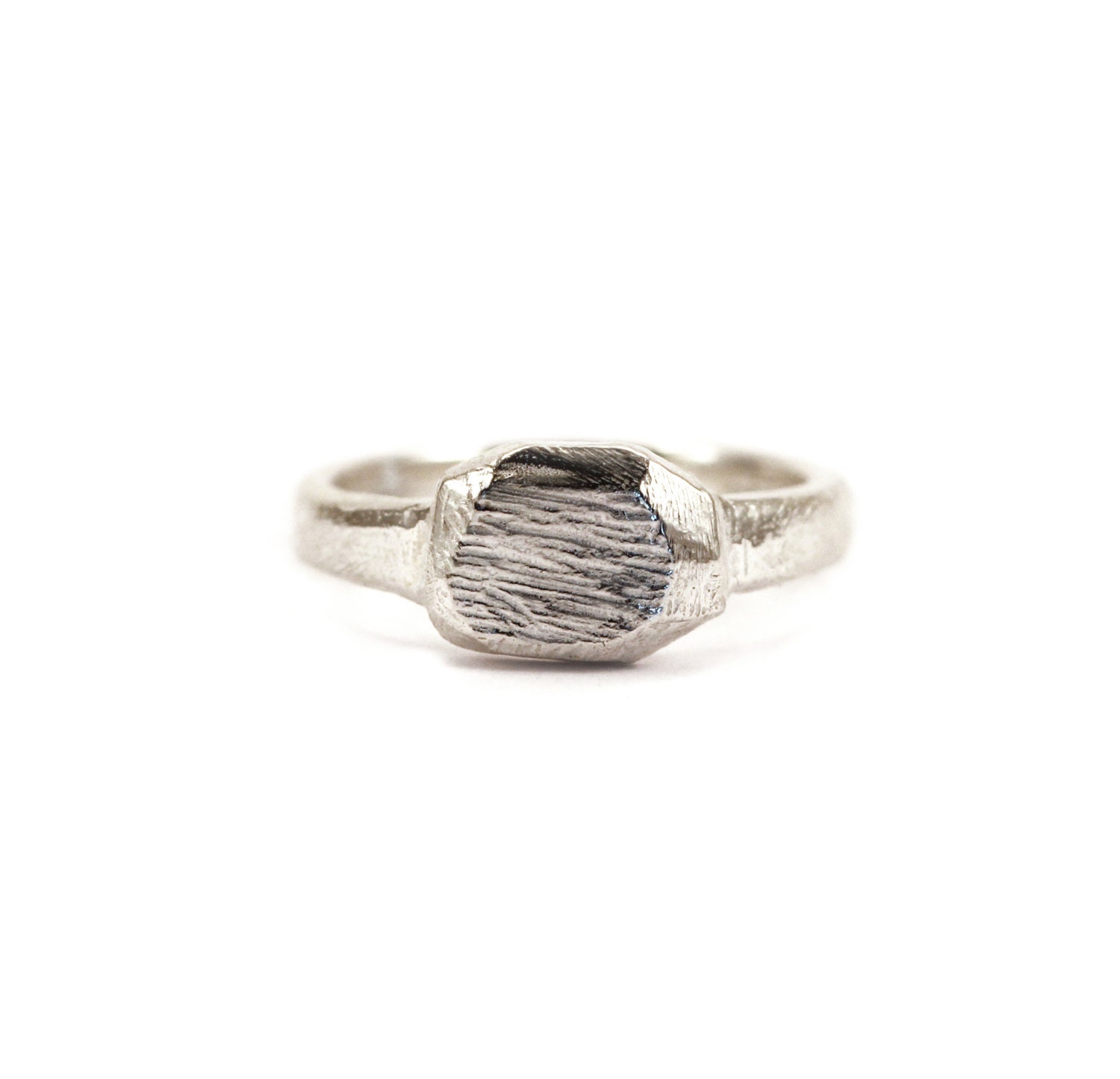 Small Classic Silver Signet Ring