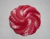 Spiral Scrubby - Pink, Red and White