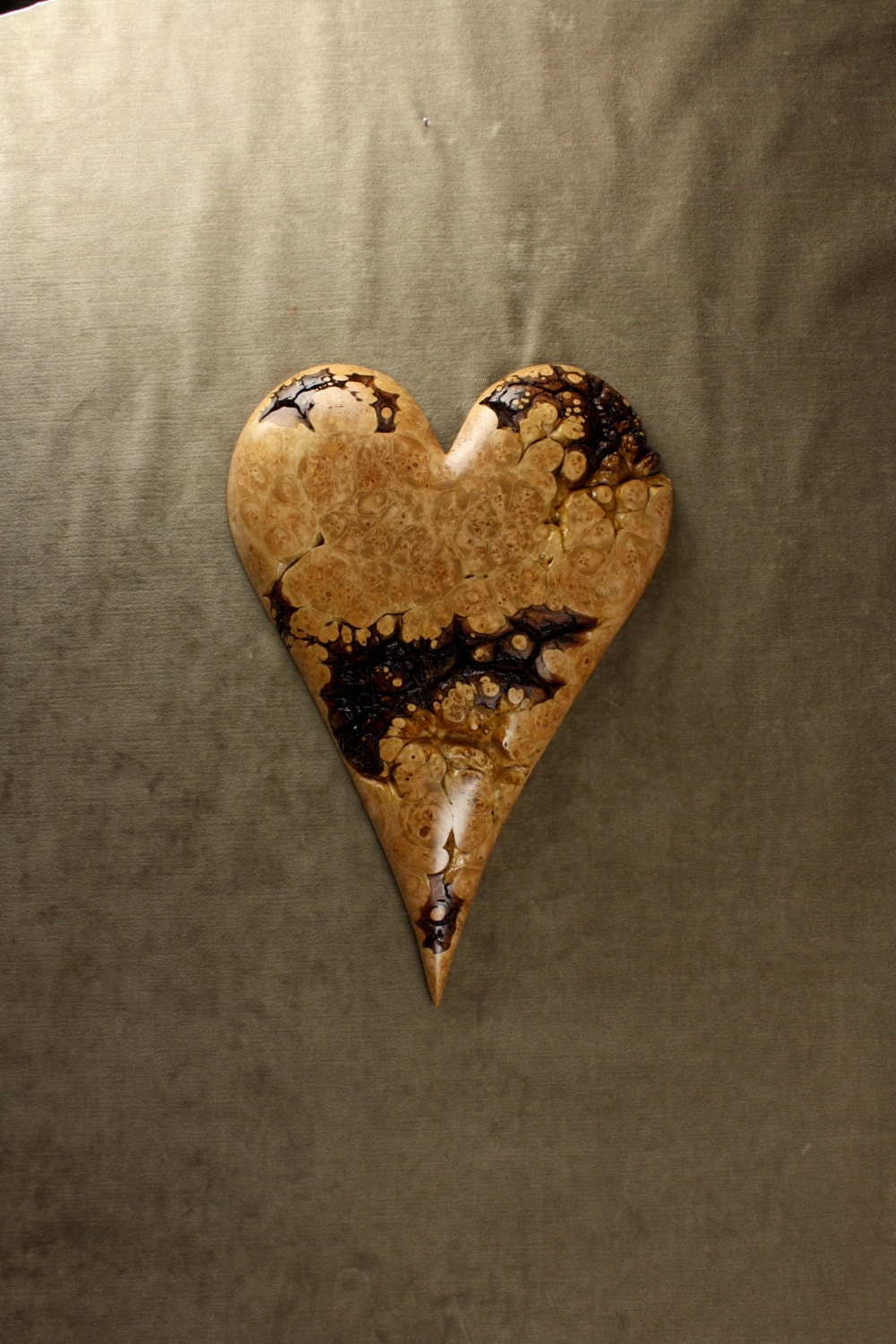 Wood Heart Carving, Personalized Wedding, Wooden Anniversary Gift for Her, Fathers Day Gift Art by Gary Burns the Treewiz, Wall Hanging