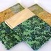 Green Batik Print Quilted Potholder Set