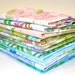 MEDIUM  Rainbow LOT (12)  Vintage Sheet Fat Quarters Material Fabric