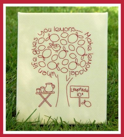 Lemonade Stitchery Creative Card