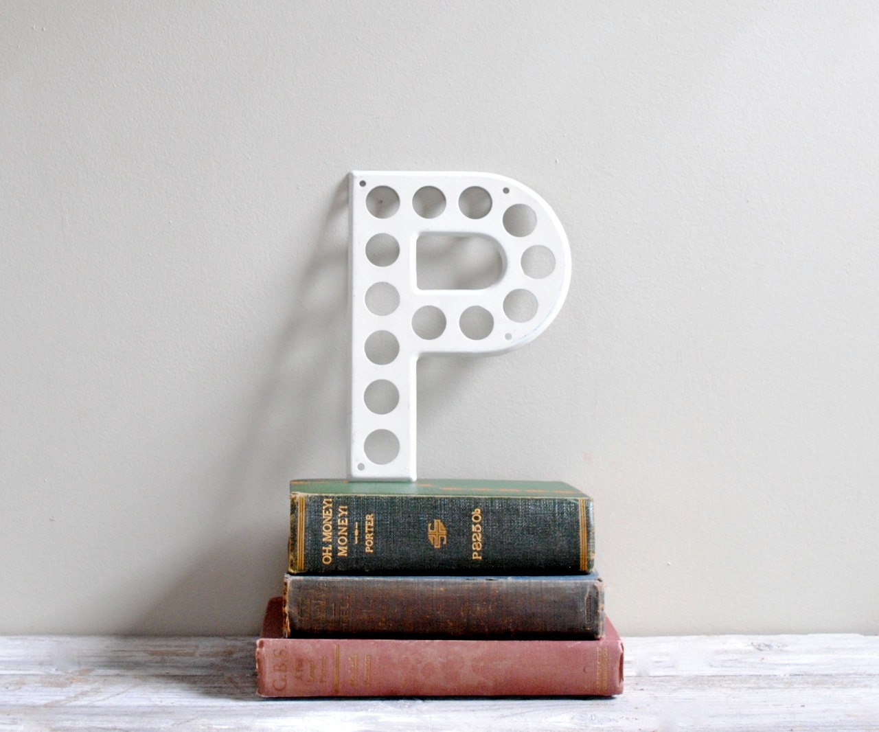 Vintage Industrial Sign Letter P