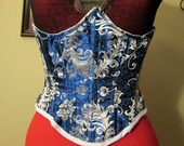 Steel Boned Brocade Underbust Corset