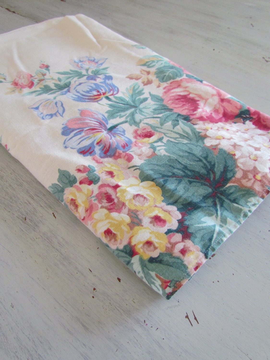 1940's Romantic Floral Curtain Panels Fabric