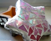 Mosaic Jewelry Box: Star, Pink, Silver, Fairies, Dreams