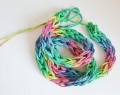 knitted garland-summer sorbet-summer / party decor by burlap and blue-free shipping