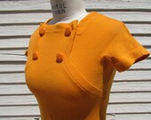 Mod dress Scooby Doo orange w buttons