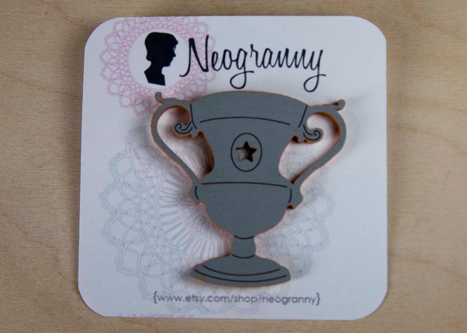 You Win...  Trophy Cup Brooch