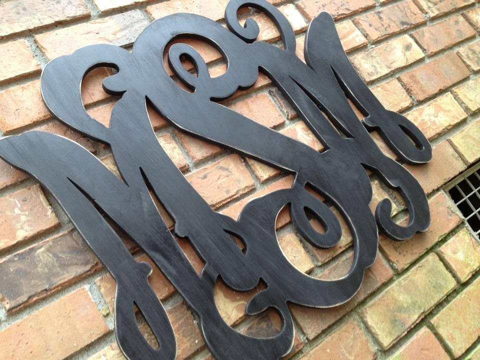 24" vine monogram painted in any color