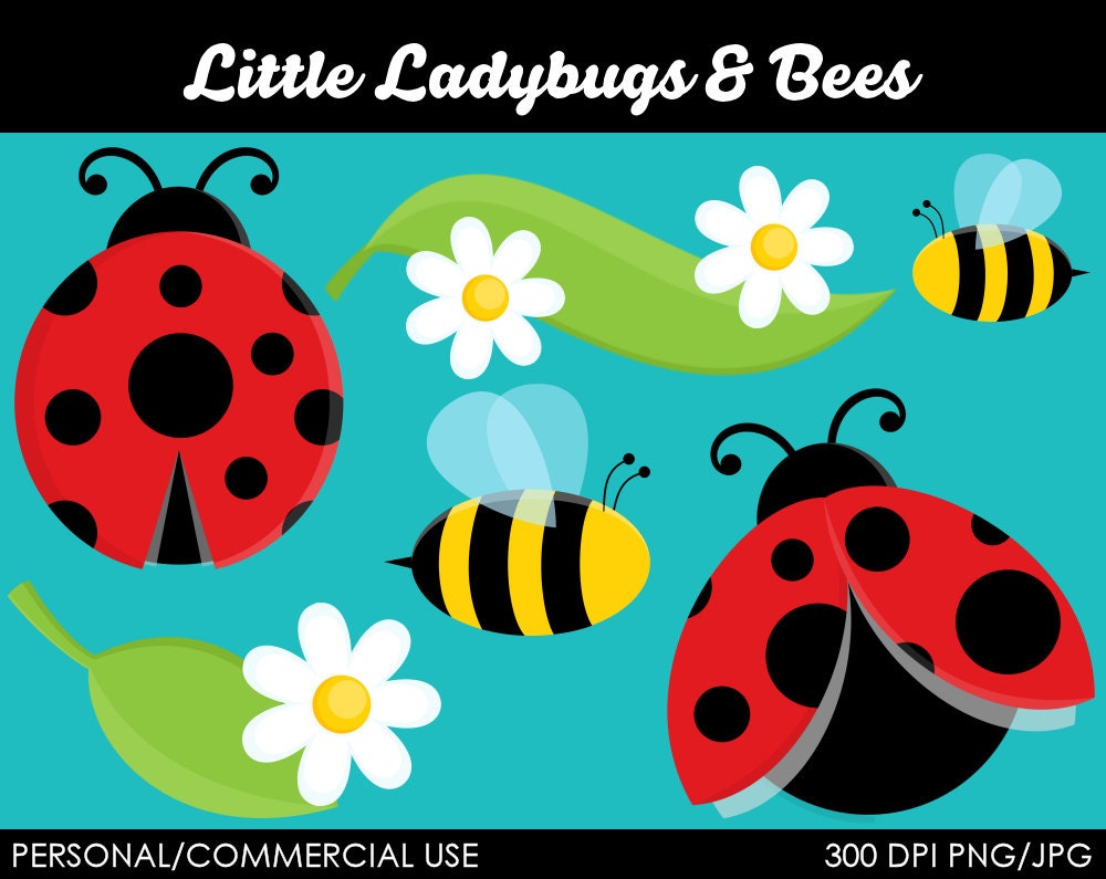 Lady Bugs Clipart - Digital Clip Art Graphics for Personal or Commercial Use