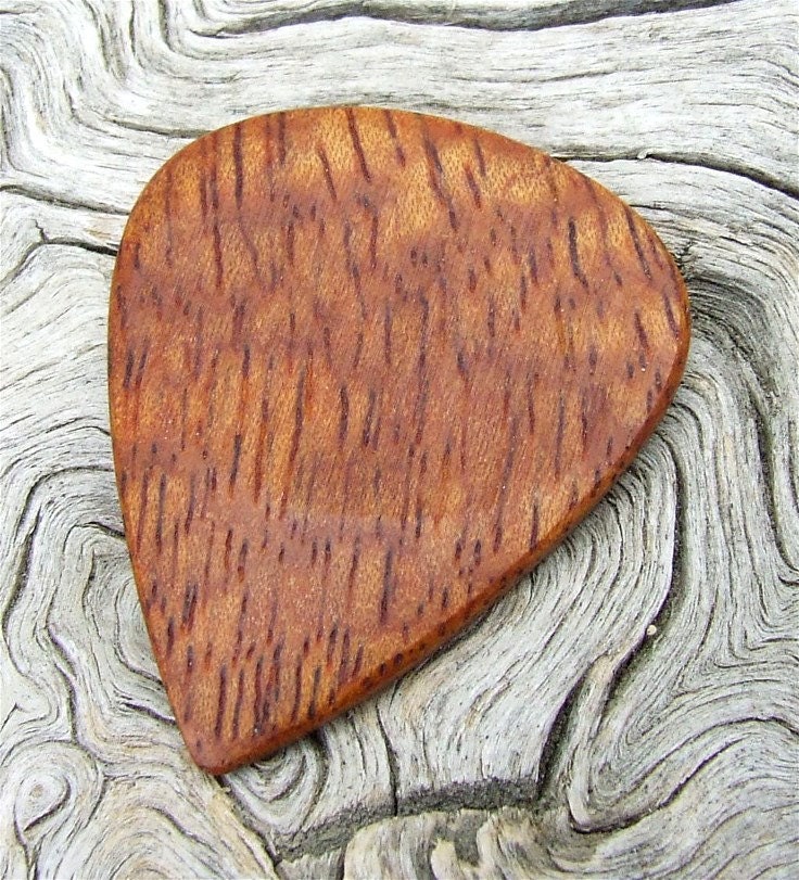 Afzelia Xylay Wood Guitar Pick - Handmade Premium Guitar Pick