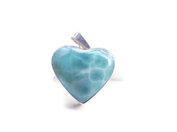 Larimar heart pendant  Caribbean Blue Larimar Spring fashion trends Mothers day gifts