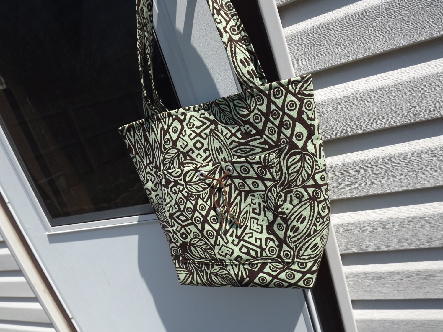 Large Tote Bag, Womens Purse, Linen Purse, Shoulder Bag