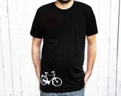 Bike Print TShirt - Black Alternative Apparel - In Small, Medium, Large, Extra Large, 2X and 3XL - Shirt