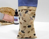 Aromatherapy EYE PILLOW with Removable Cover Organic Herbs and Flax - Hot Cold Pack, Organic Eye Pillow, Lavender Pillow