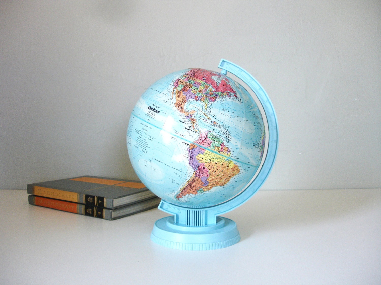 vintage replogle world scholar globe