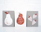 White Fruit Postcard Set