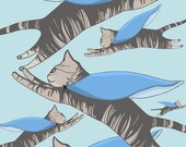 The Superhero Cat - Collage Print 6"x8"