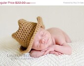 Sale Fall cowboy hat, newborn fall hat, crochet cowboy hat, Fall crochet hat, Infant Fall hat, Toddler Fall hat