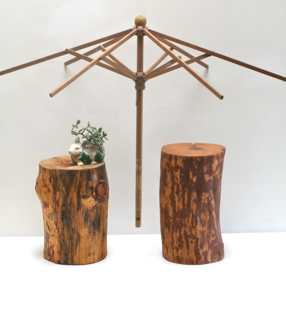 Garden Stump Table Seat Stool Outdoor Deck Patio Yard