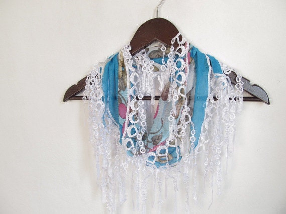 Cotton scarves-Turkish Yemeni Lace Scarf..woman scarf asuhan