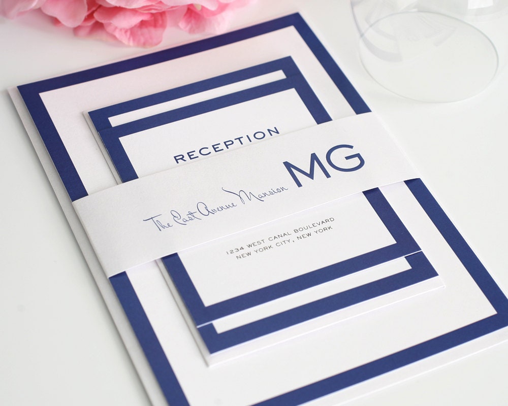 Wedding Invitation, Modern Wedding Invitation, Modern Wedding Invitations, Wedding Invites - Modern Luxe Design - Deposit to Get Started