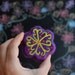 Felted Soap Violet Swirl Flower (Jasmine)