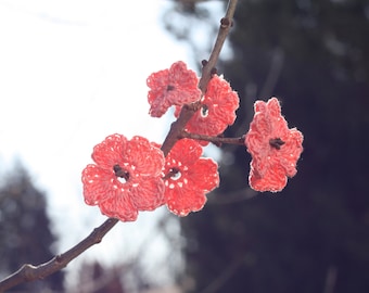 10 Crochet Cherry Blossoms for Spring