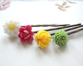 Colorful Bobby Pin Bobby Pin Flower Flower Accessories