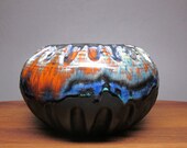 1960's Royal Haeger Peacock Glaze Bowl