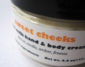 Sweet Cheeks Goat Milk Hand and Body Cream - Apricot, Vanilla, Amber, Freesia...