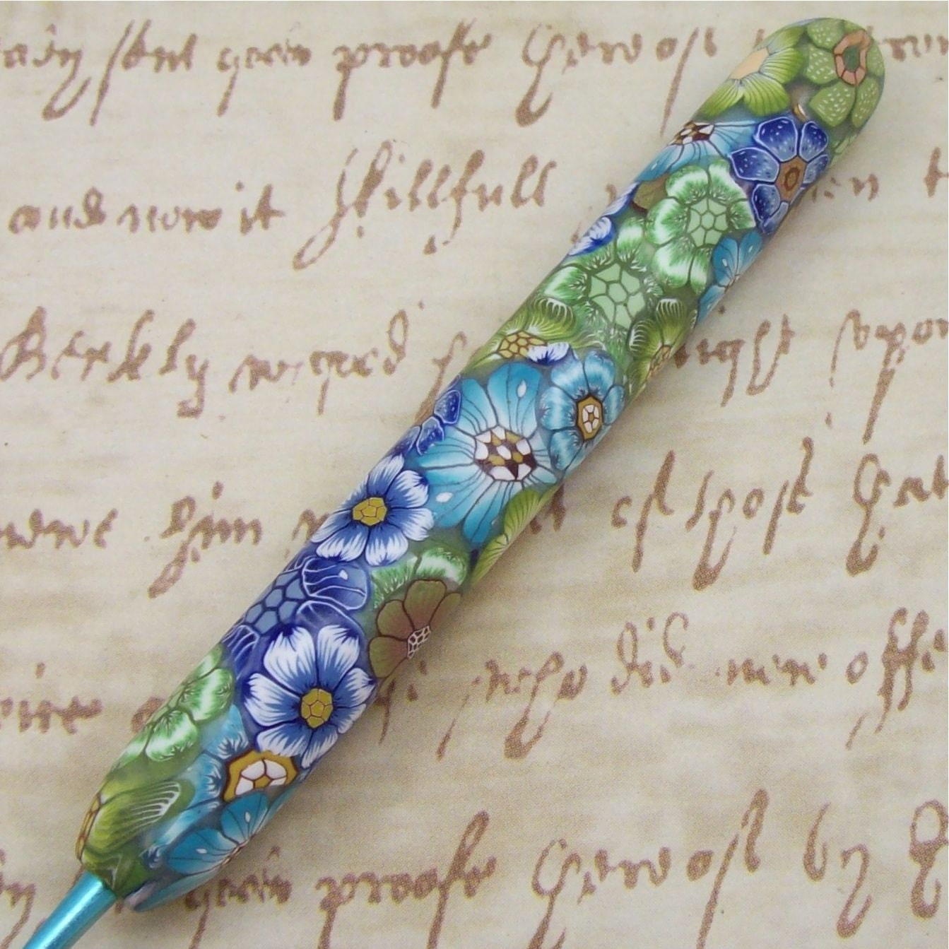 Susan Bates Polymer Clay Covered Crochet Hook, Size D 3/ 3.25mm