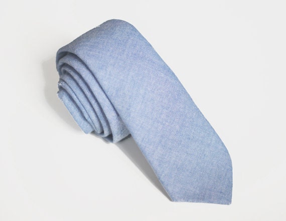 Florent - Corn Blue Cotton Men's Tie