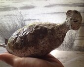 Vase7  "Dotted winged girl"   handmade ooak sculpture