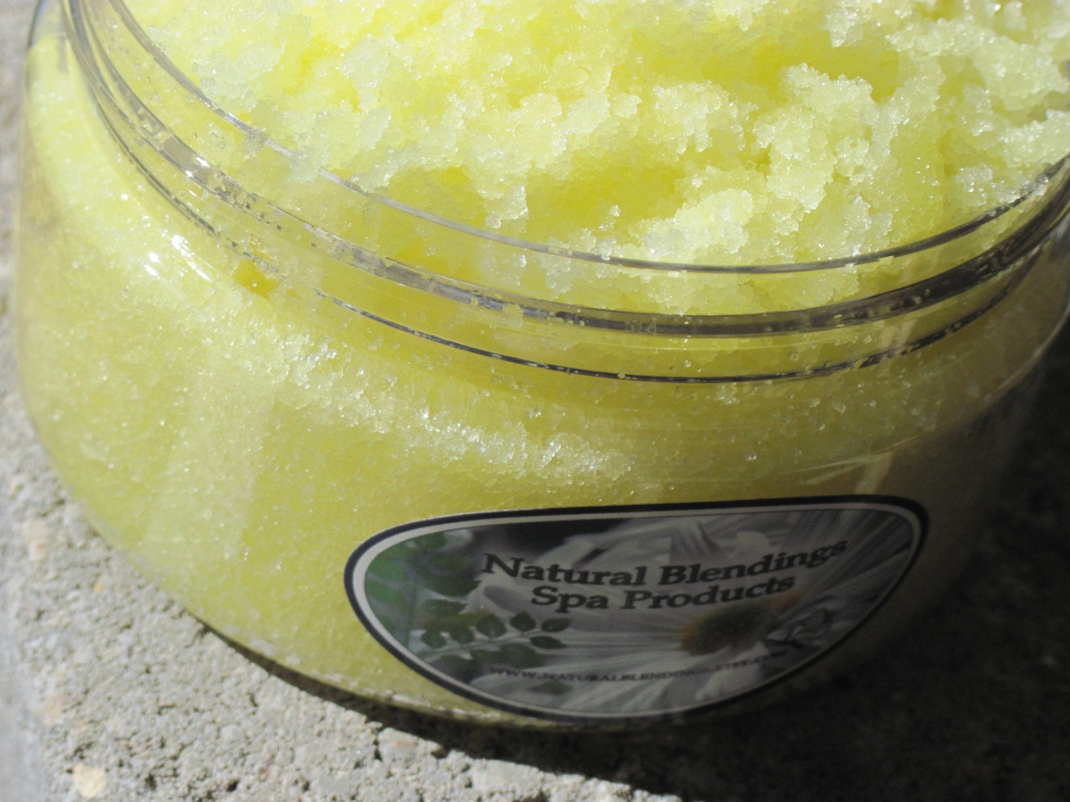 LEMON LAVENDER  Sugar Scrub 8 oz  Jar, Natural Blendings Most Popular Product Made to Order Custom Fragrance