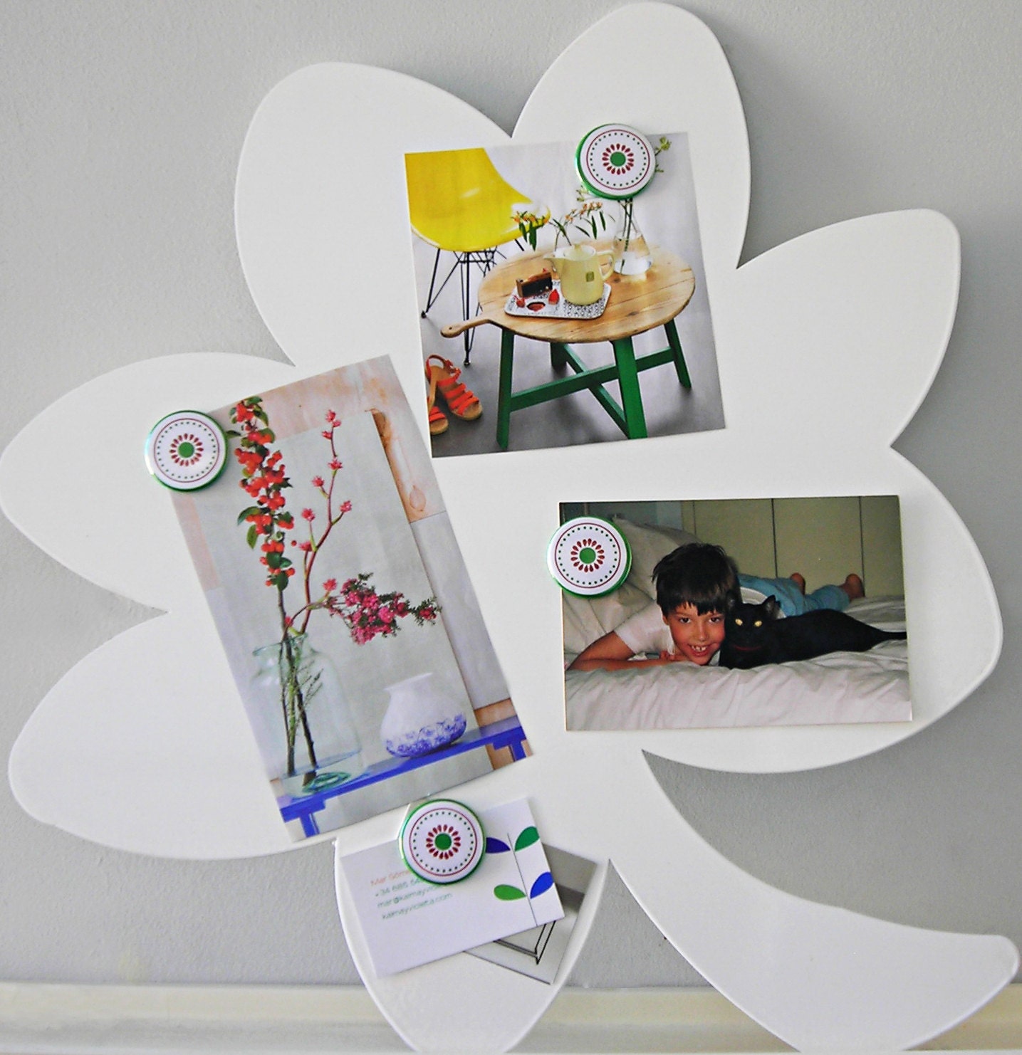 Magnetic board Leaf and magnets