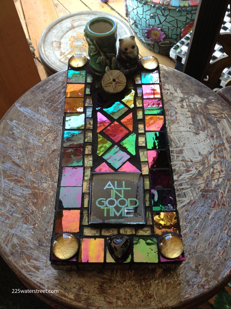 All In Good Time Mosaic Tile Incense Holder & Incense Nag Champa