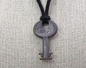 Vintage Skeleton Key Necklace Steampunk Gothic Handmade