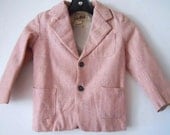 1950s Rockabilly PINK & Grey Flecked Wool Little Boys Jacket 6