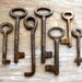 Old Rustic Keys - Genuine Vintage Keys - 7 Skeleton Keys (D-36)