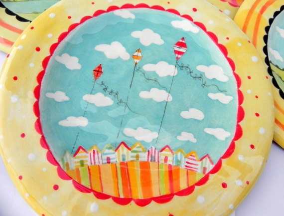Sunny Seaside Plate - made to order