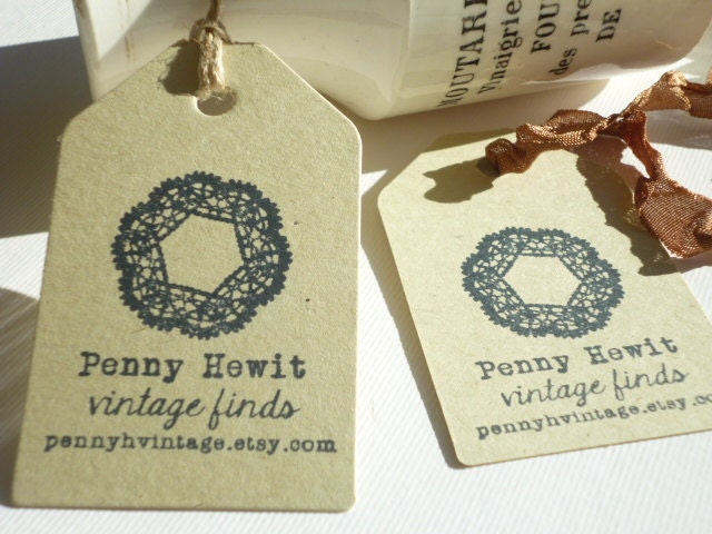Custom Lace Motif Olive Wood Stamp