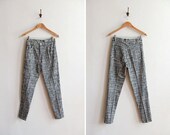 Vintage 1990s French abstract printed jeans
