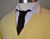Lemon yellow cardigan sweater jumper mens Jefflinks